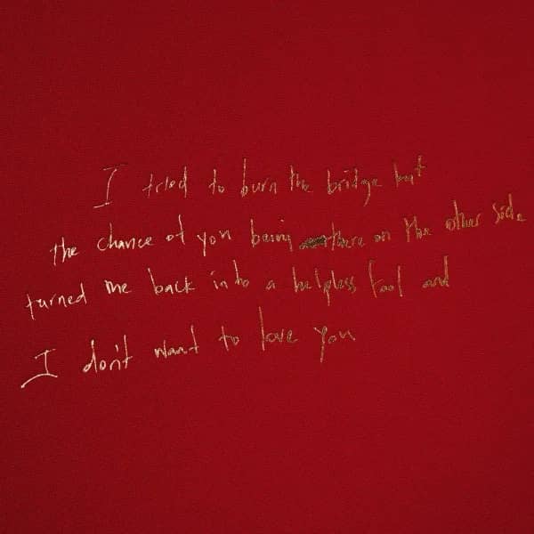 I Don't Wanna Love You STUDIO • 2017
